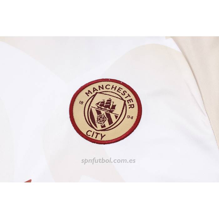 Chandal del Manchester City Manga Corta 2024-2025 Amarillo - Pantalon Corto
